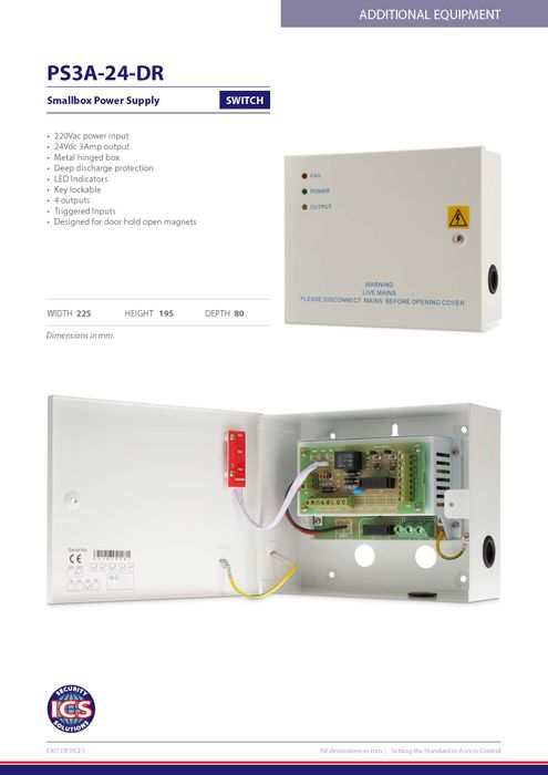 Power Supply For Hold Open Magnets